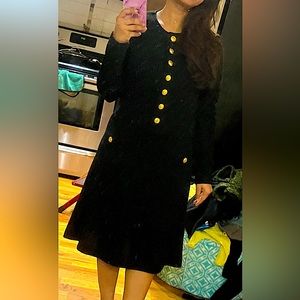 Vintage wool dress by Adrienne Vittadini - mint condition, size S